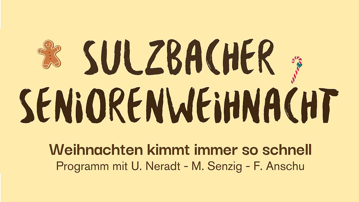 Einladung zur Senioren-Weihnachtsfeier in Sulzbach